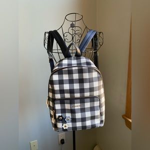 MICHAEL KORS plaid backpack. Used once. One very small mark inside - see pic 12